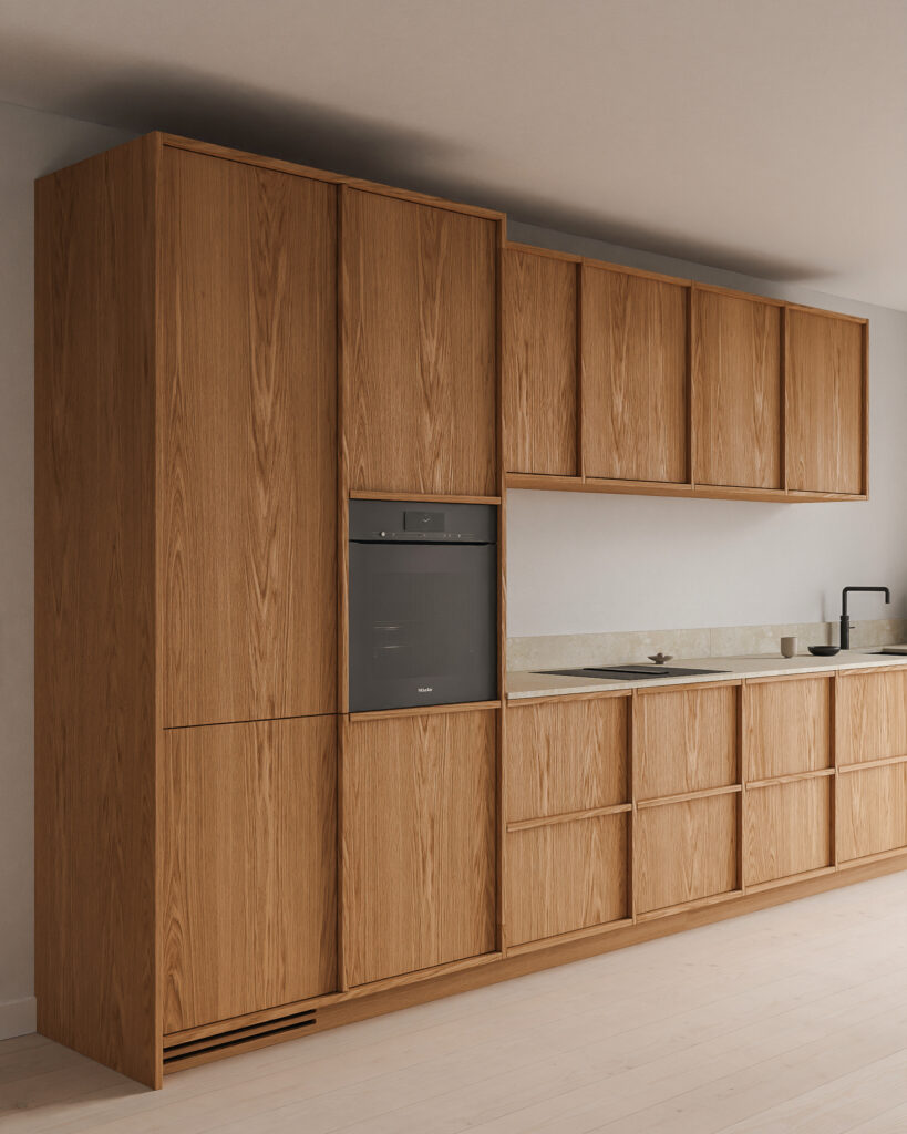 Skræddersyet køkken på specialmål i minimalistisk stil