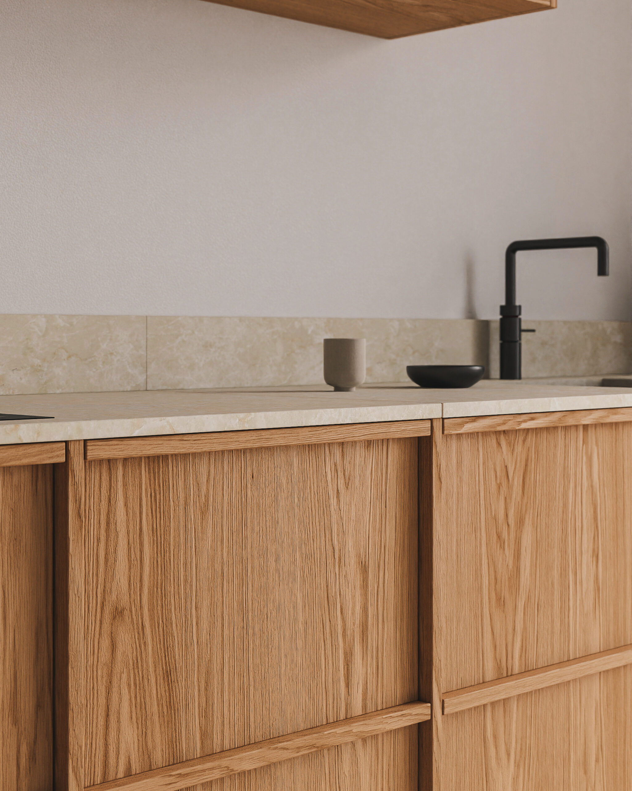 Skræddersyet køkken på specialmål i minimalistisk stil