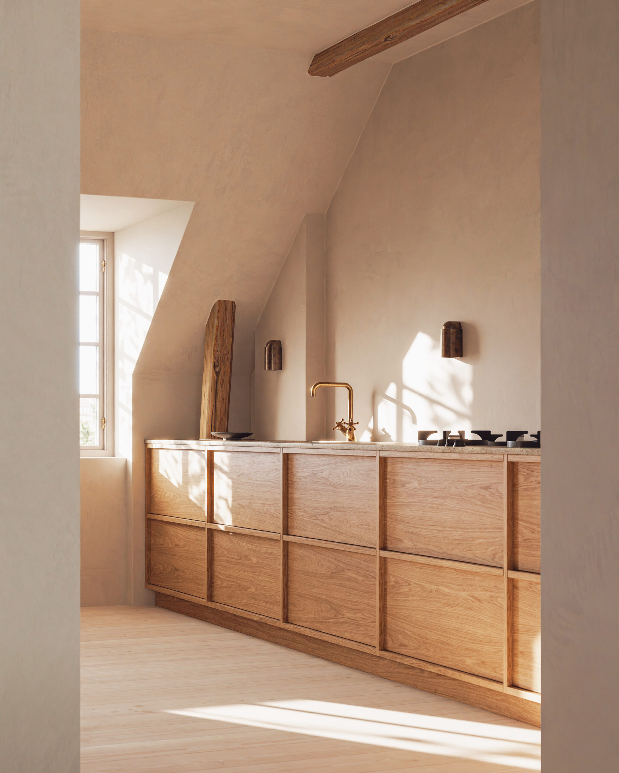 Snedkerkøkken på specialmål i egetræ